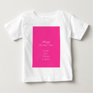 Camiseta Para Bebê À minha esposa no dia de os namorados.