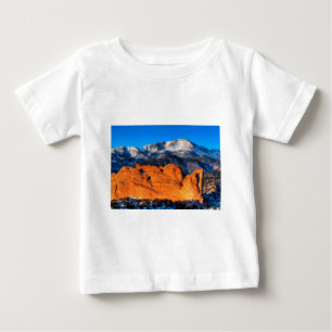 Camiseta Para Bebê A Montanha Americana em Sunrise