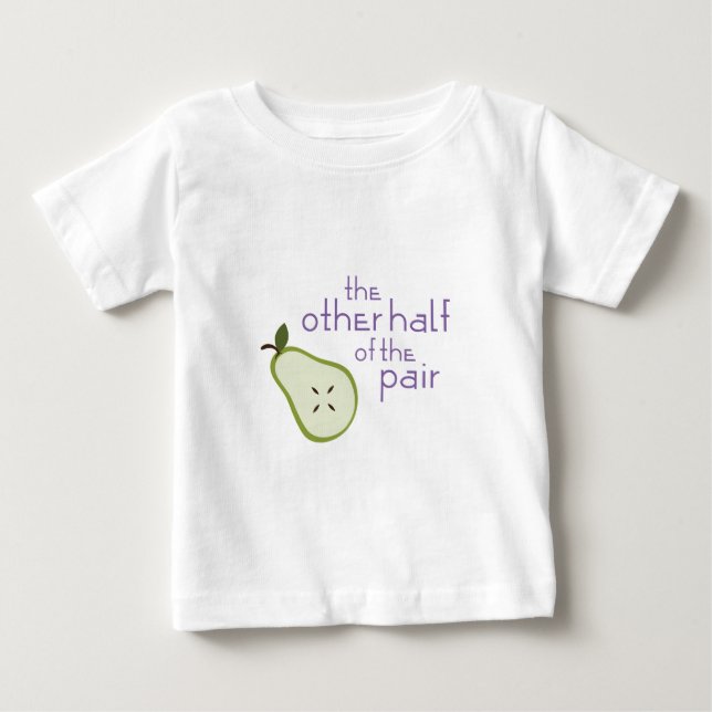 Camiseta Para Bebê A outra metade dos pares (Frente)