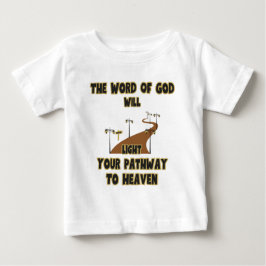 Camiseta Para Bebê A Palavra De Deus Vai Acender