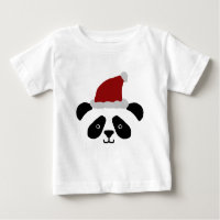 A panda do papai noel caçoa o Tshirt