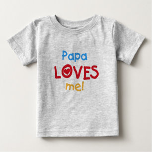 Camiseta Para Bebê A papá ama-me