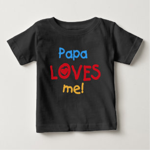 Camiseta Para Bebê A papá ama-me