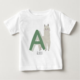 Camiseta Para Bebê A para Alpaca