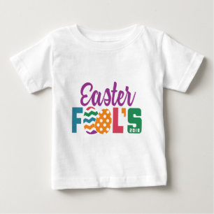 Camiseta Para Bebê A páscoa bonito engana o dia 2018