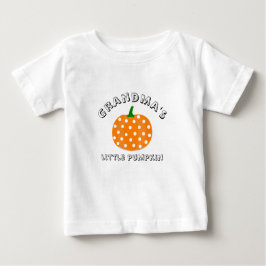 Camiseta Para Bebê A Pequena Abóbora da Vovó Negra | T-Shirt Bonito