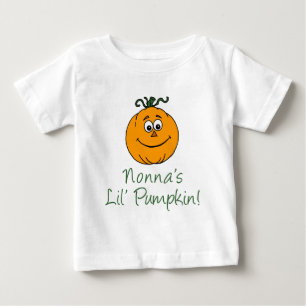Camiseta Para Bebê A Pequena Abóbora de Nonna