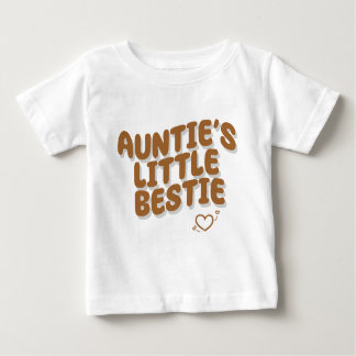 Camiseta Para Bebê A Pequena Bestie da Tia