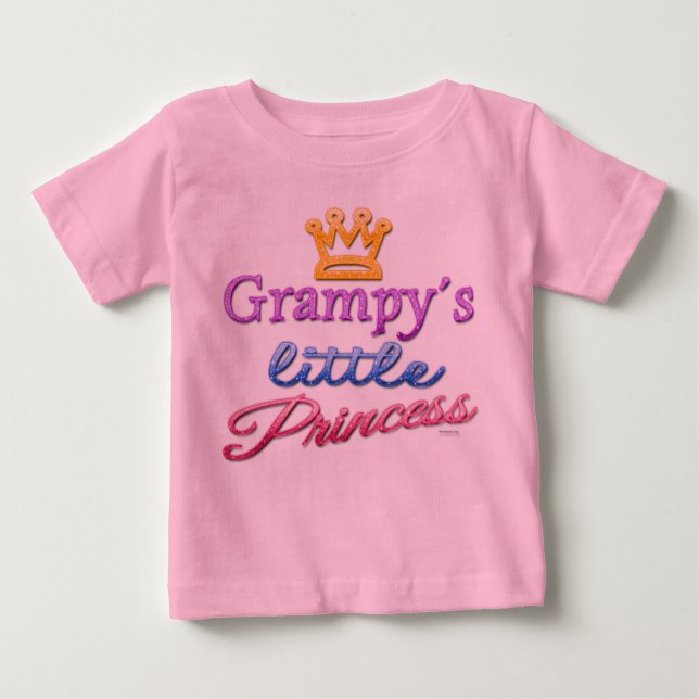 Camiseta Para Bebê A Pequena Princesa Bebê Toddler da Grampy (Frente)