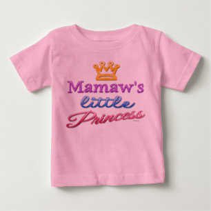 Camiseta Para Bebê A Pequena Princesa Bebê Toddler da Mamaw