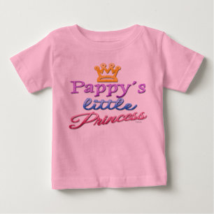 Camiseta Para Bebê A Pequena Princesa Bebê Toddler da Pappy