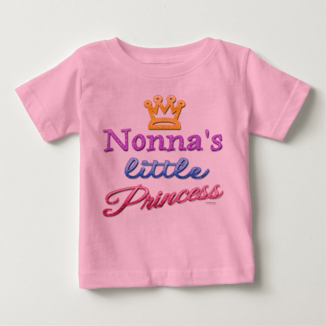 Camiseta Para Bebê A Pequena Princesa Bebê Toddler de Nonna (Frente)