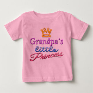 Camiseta Para Bebê A Pequena Princesa Bebê Toddler do Vovô