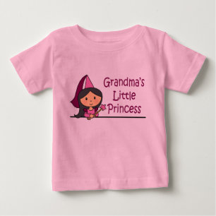 Camiseta Para Bebê A Pequena Princesa da Vovó