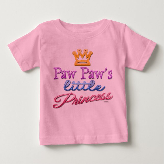 Camiseta Para Bebê A Pequena Princesa Princesa Bebê Toddler T-Shirt (Frente)