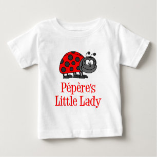 Camiseta Para Bebê A Pequena Senhora de Pepere