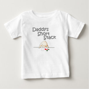 Camiseta Para Bebê A pilha curta T do pai