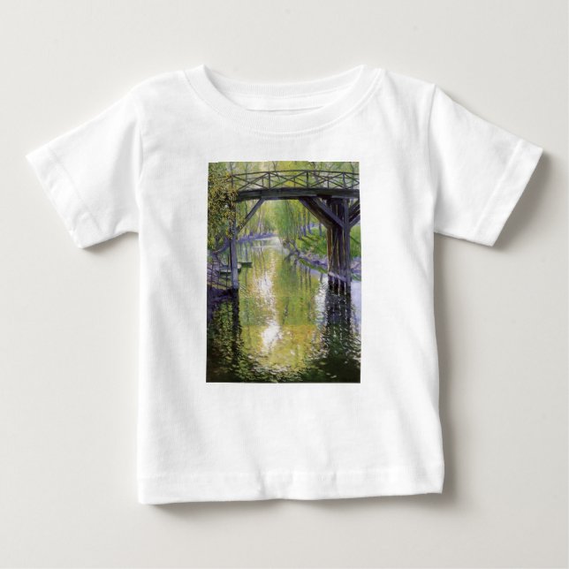 Camiseta Para Bebê A ponte antiga (por Cara de Rosa) (Frente)