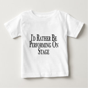Camiseta Para Bebê A preferencialmente executa no palco
