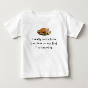 Camiseta Para Bebê A primeira acção de graças do bebê…