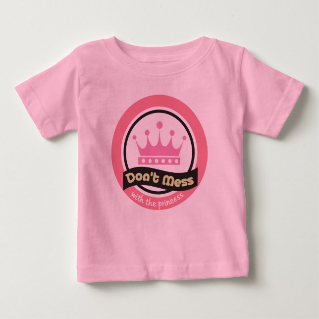 Camiseta Para Bebê A Princesa (Frente)