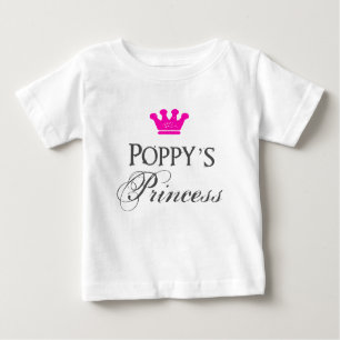 Camiseta Para Bebê A princesa da papoila