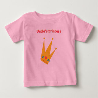 Camiseta Para Bebê A princesa do tio