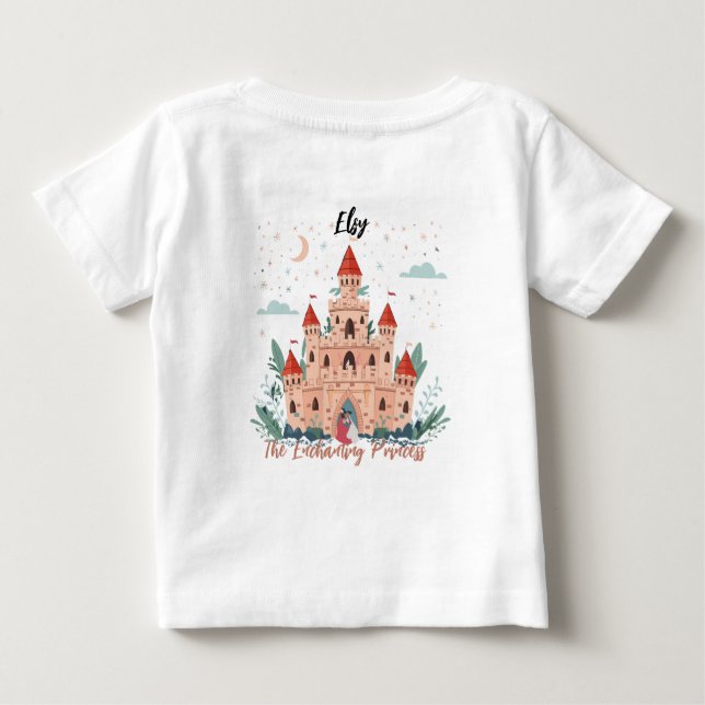 Camiseta Para Bebê A Princesa Encantadora (Verso)
