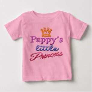Camiseta Para Bebê A princesa pequena Bebê Criança T-shirt de Pappy