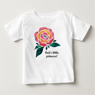 Camiseta Para Bebê A princesa pequena Moderno Criança Plissado T do