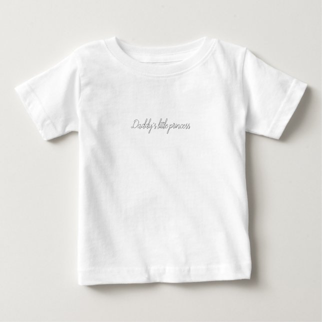 Camiseta Para Bebê A princesinha do papai (Frente)