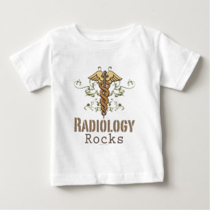 Camiseta Para Bebê A radiologia balança o T longo infantil da Capa d