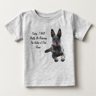 Camiseta Para Bebê A redução de Heeler
