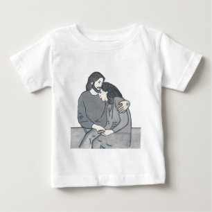 Camiseta Para Bebê A solitário encontra Deus