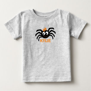 Camiseta Para Bebê A teia de aranha linda é personalizada no hallowee