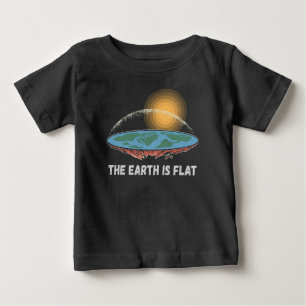 Camiseta Para Bebê A Terra É Uma Teoria Humorosa Flagrante