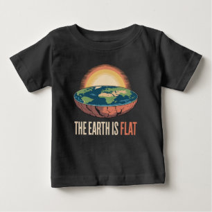 Camiseta Para Bebê A Terra É Uma Teoria Humorosa Flagrante
