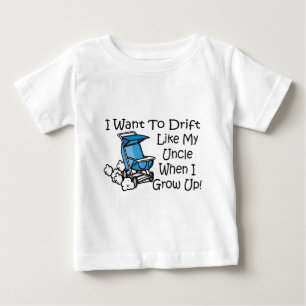 Camiseta Para Bebê a tração gosta de meu tio