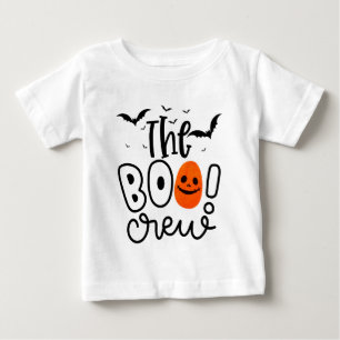 Camiseta Para Bebê A Tripulação do Boo Halloween