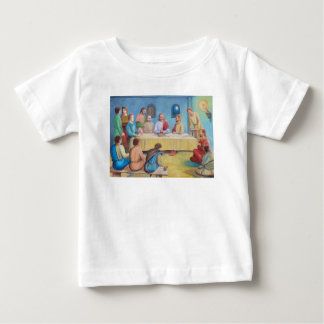 Camiseta Para Bebê A Última Ceia: Jesus e os Discípulos