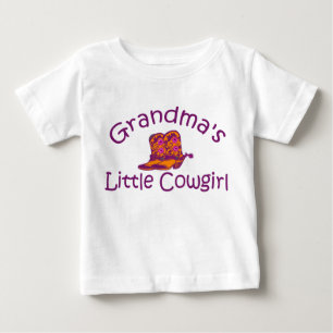 Camiseta Para Bebê A vaqueira pequena da avó