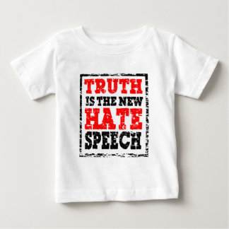 CAMISETA PARA BEBÊ A VERDADE É DISCURSO DE ÓDIO
