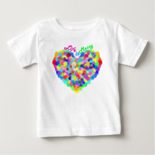 Camiseta Para Bebê A vida é uma bagunça!