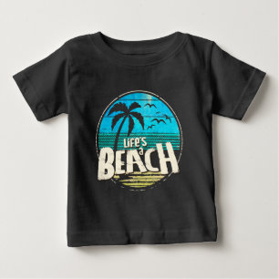 Camiseta Para Bebê A vida é uma praia