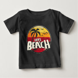 Camiseta Para Bebê A vida é uma praia