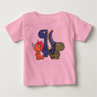 Camiseta Para Bebê A whimsical dinosaur friend, cute and adorable.