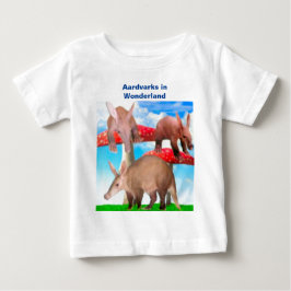 Camiseta Para Bebê Aardvarks em camiseta bebê da Wonderland