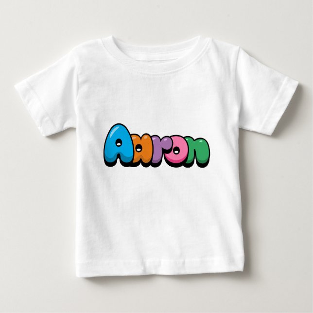 Camiseta Para Bebê Aaron (Frente)
