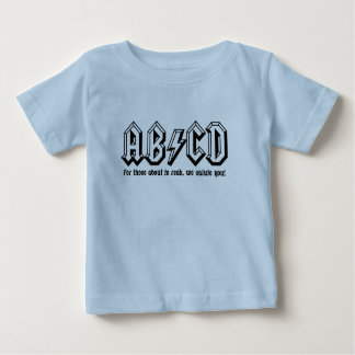Camiseta Para Bebê AB/CD - Obtenha pronto PARA LER!