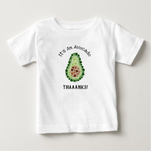 Camiseta Para Bebê Abacate Em Pontos